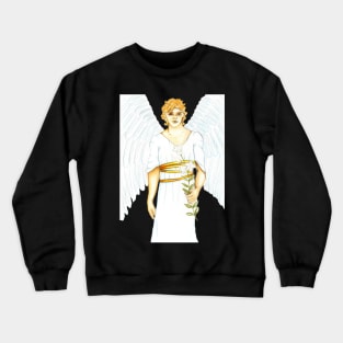 Archangel Gabriel the Messenger Angel- Teal Crewneck Sweatshirt